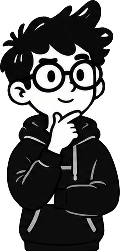 El Ingeniero, uno de los personajes de tcycle, pensando